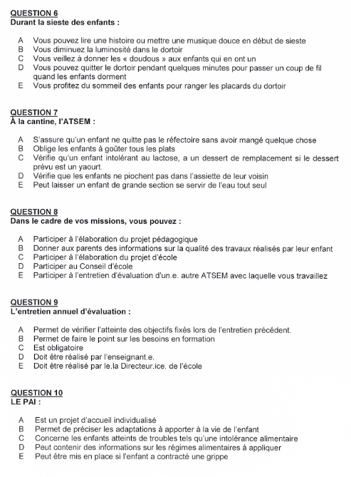 Sujet corrigé du CDG 41 - Concours Atsem 2021 - Page 4