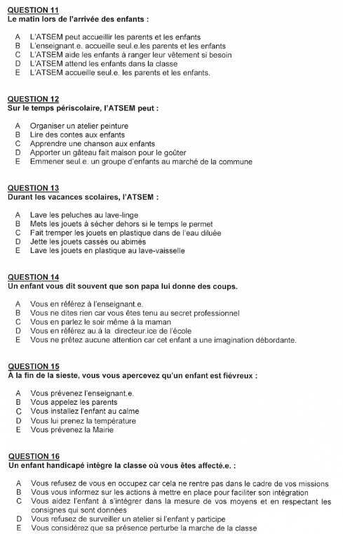 Sujet corrigé du CDG 41 - Concours Atsem 2021 - Page 5